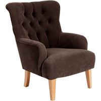 SESSEL Kaiya Bezug Veloursstoff Buche natur / braun - Braun, Kunststoff (71/97/82cm) - 58aufmkessel
