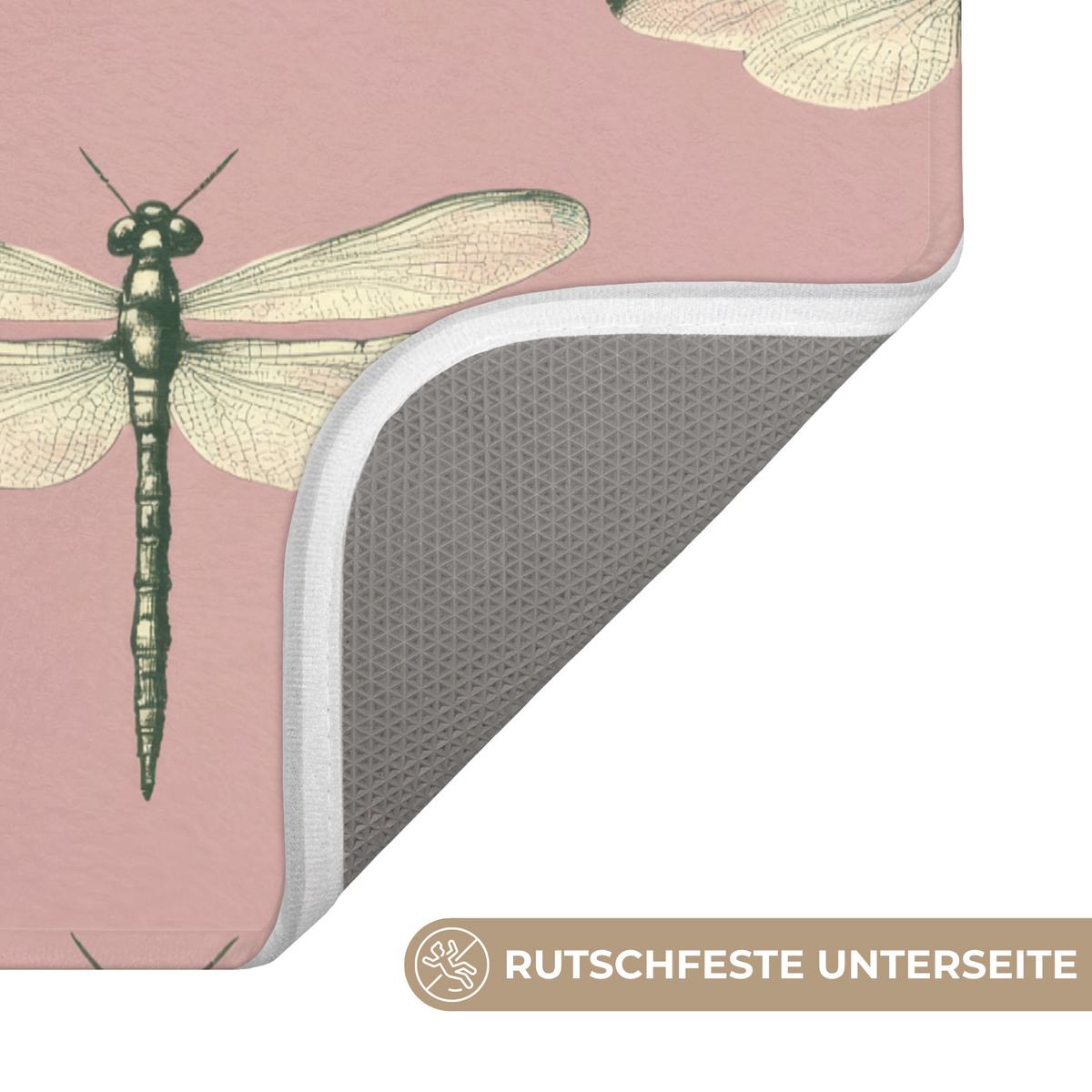 WC-VORLEGER Lillibells - Muster - Rosa WC Teppich 50x80 cm - Rosa, Textil (50/1cm) - OnlyWow
