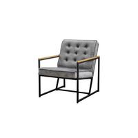 POLSTERSESSEL ARLY Grau Velvet - Schwarz/Grau, Textil (63/80/80cm) - KAWOLA