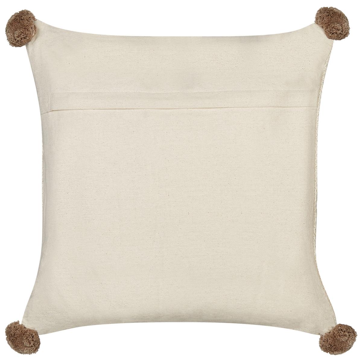 DEKOKISSEN 2er-Set Beige 45/45 cm Oberonia - Beige/Braun, Naturmaterialien (45/45cm) - Beliani
