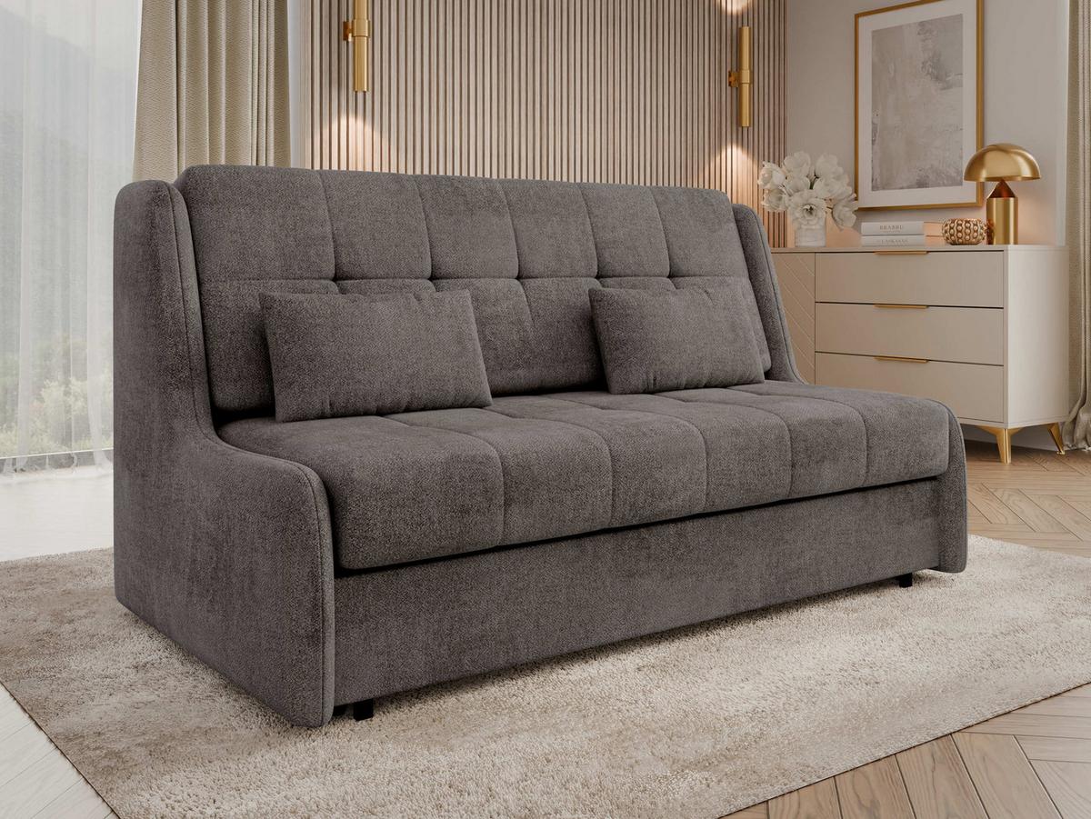 SCHLAFSOFA Viva Elite IV - Dunkelbraun/Schwarz, Holz/Metall (166/85/98cm) - MIRJAN24