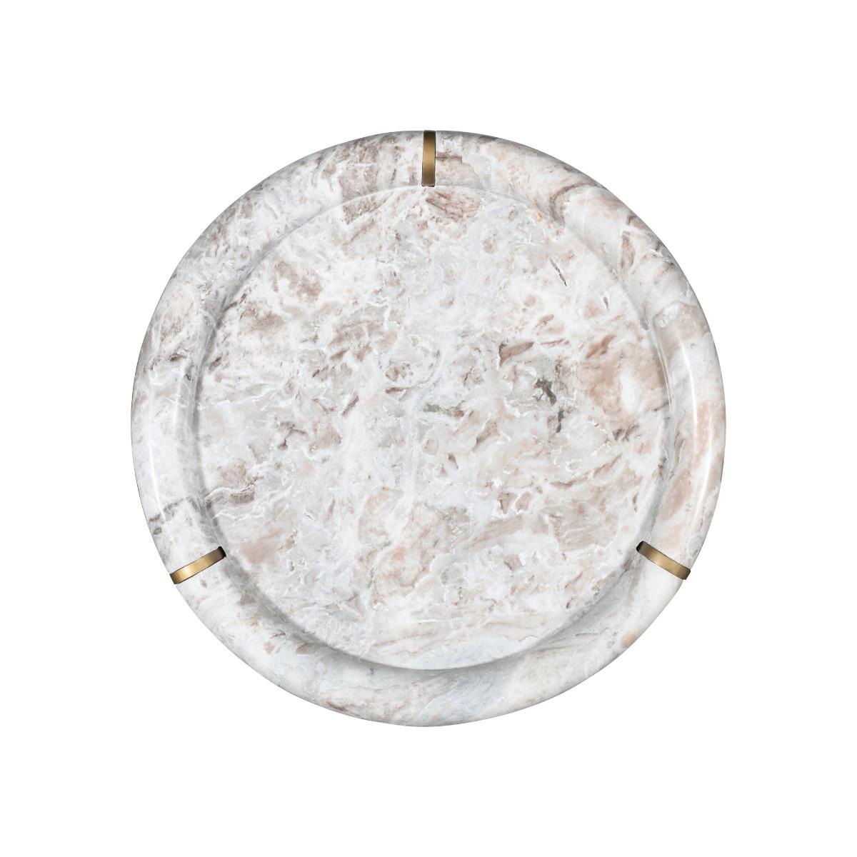 COUCHTISCH GROSS marmor metall 80/80/35 cm - Braun, Naturmaterialien (15/80/35cm) - Signature