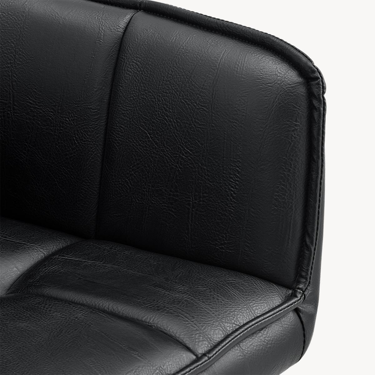 ARMLEHNSTUHL Birmingham - Schwarz, Textil/Metall (60/82/59cm) - [en.casa]