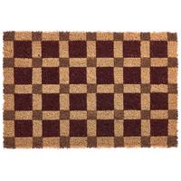 FUSSMATTE Beige/Braun 40/60 cm Kokosfasern Villasis - Beige, Textil (40/60cm) - Beliani