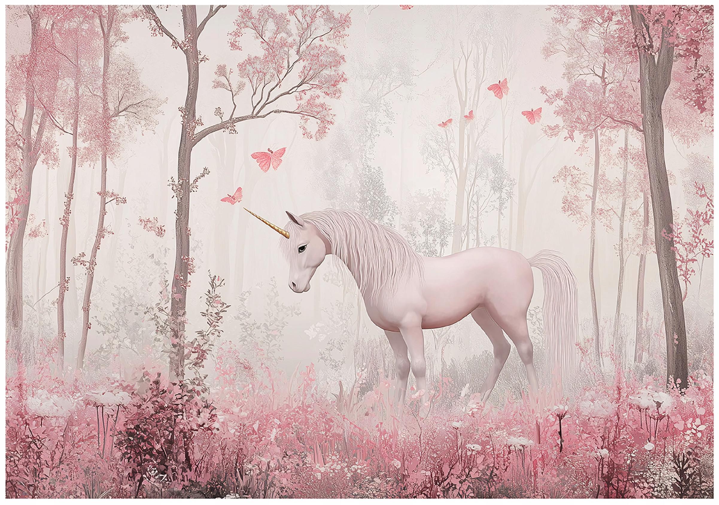 TAPETE Kinderzimmer Mädchen Einhorn Vlies Fototapete 150x105 - Multicolor, Papier (150/105cm) - Wallarena