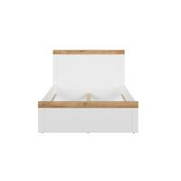 BETT 120/200 Hella Weiß und Holz - Weiß, Holzwerkstoff (120/200cm) - Petits-meubles
