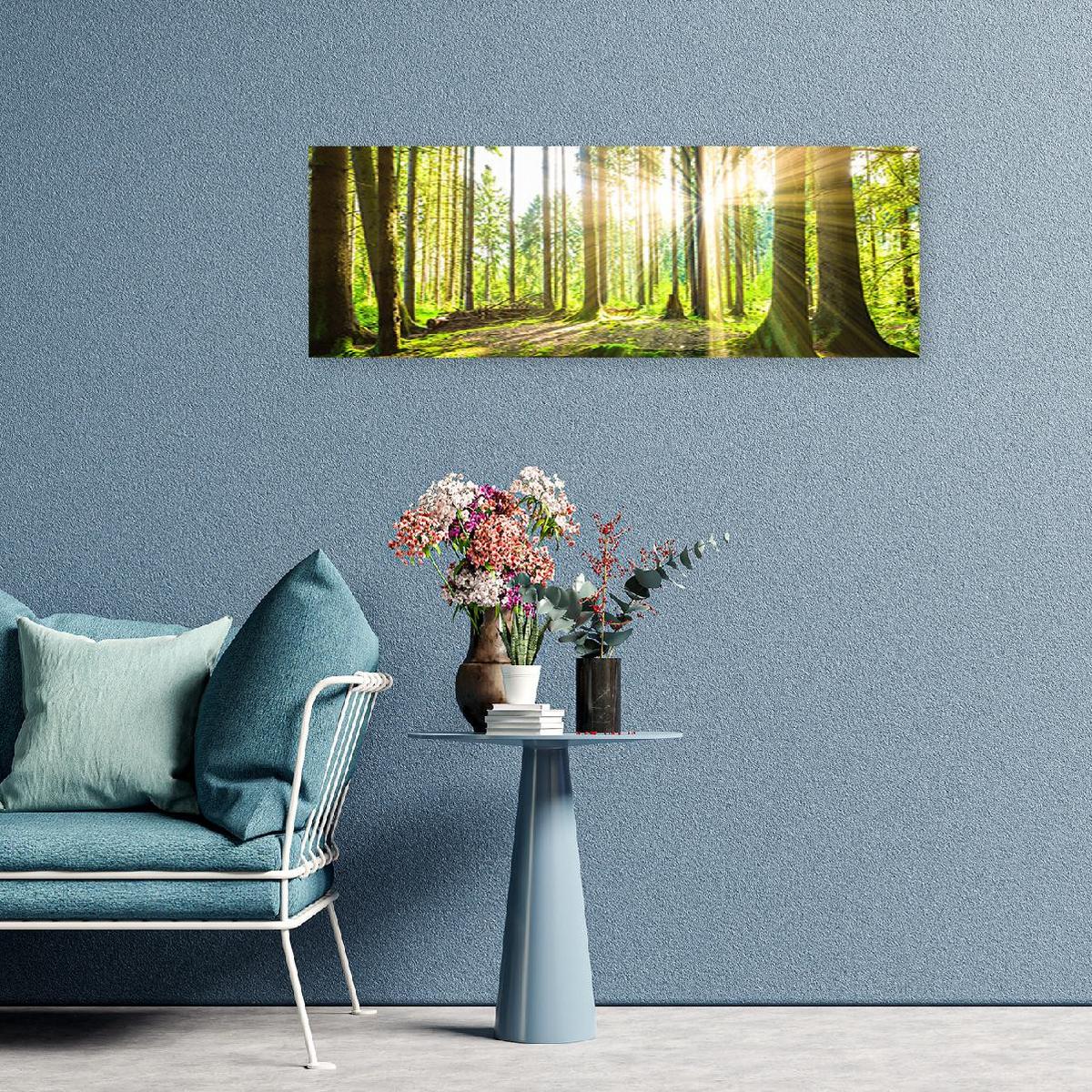 KUNSTDRUCK Grün 150/50 cm - Grün, Textil (150/50cm) - KUNSTLOFT