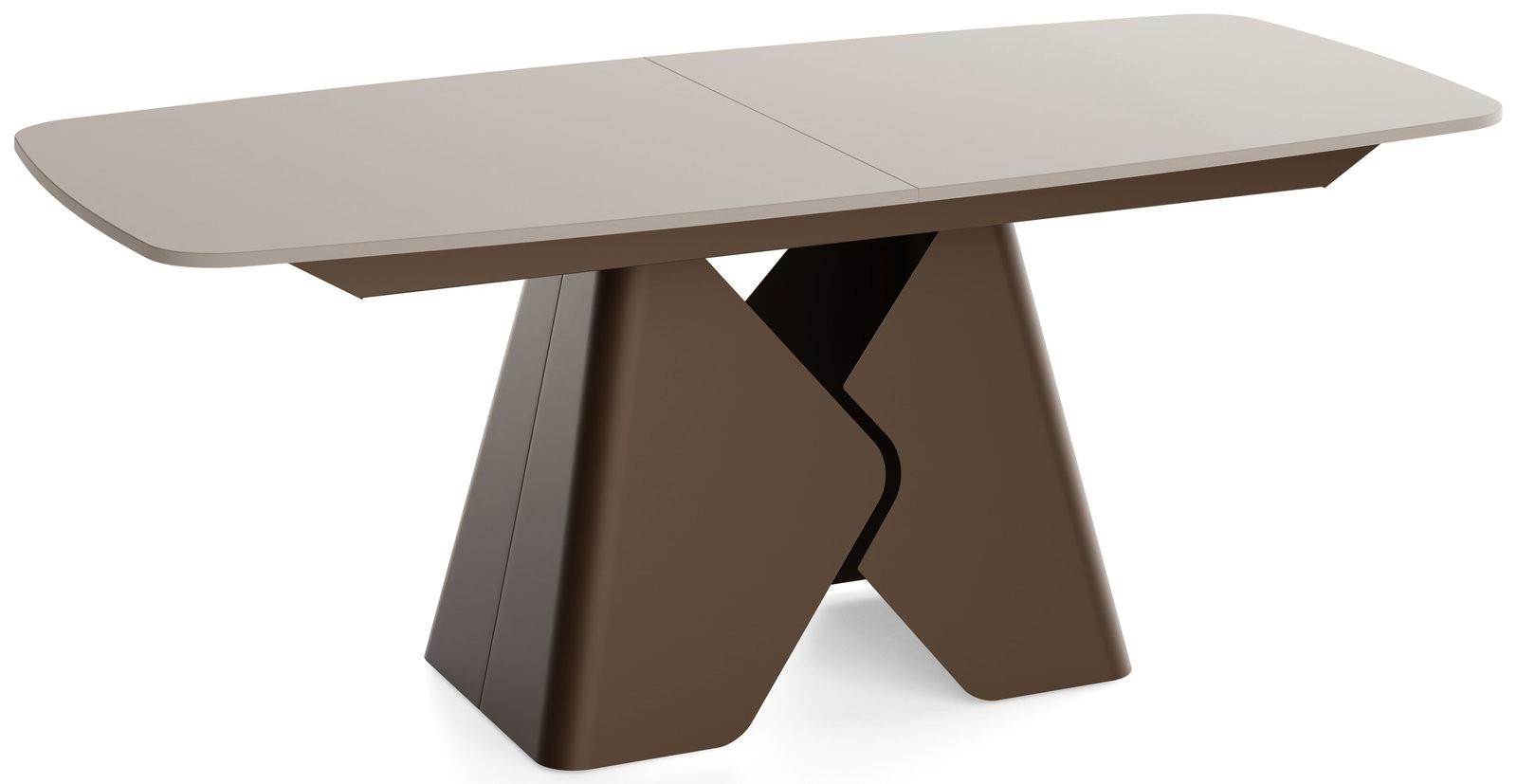 ESSTISCH Vanta rechteckig ausziehbar verlängerbar mit Braunem Metallgestell, Kaschmir 200-290/90/76 cm - Kaschmir/Beige, Holzwerkstoff/Metall (90/290/76cm) - WFL GROUP