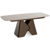 ESSTISCH Vanta rechteckig ausziehbar verlängerbar mit Braunem Metallgestell, Kaschmir 180-270/90/76 cm - Kaschmir/Beige, Holzwerkstoff/Metall (90/270/76cm) - WFL GROUP