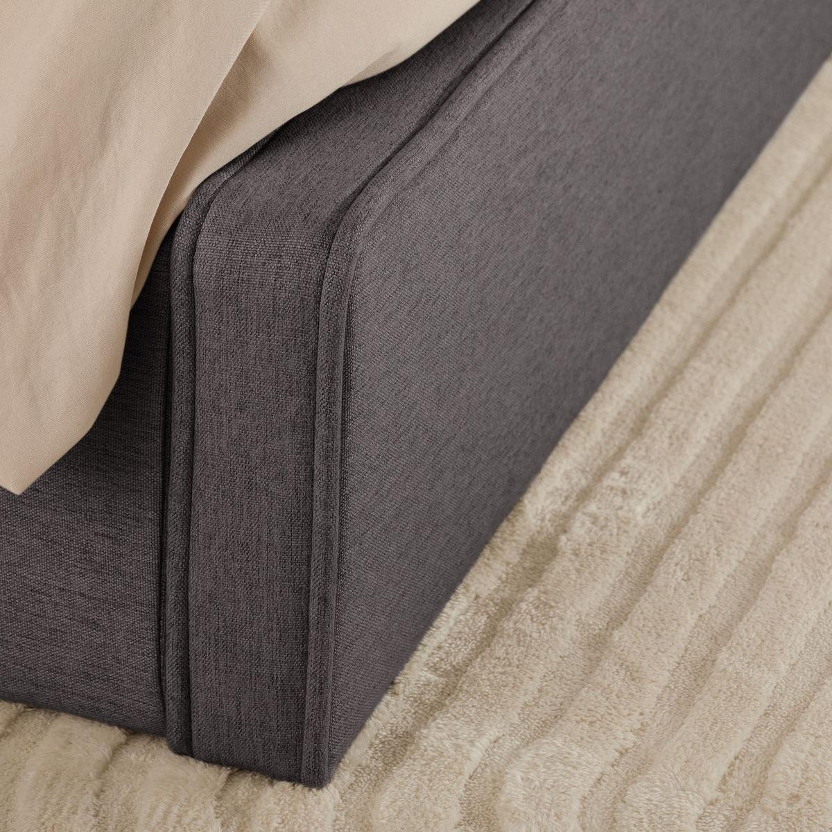 POLSTERBETT MARINI 140X200 CM - Dunkelgrau, Textil (140/200cm) - IDIMEX