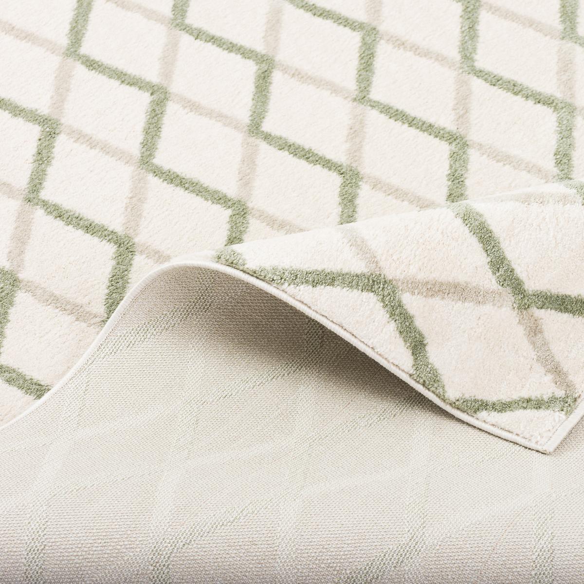 DESIGNER TEPPICH RETRO MONTANA RAUTEN - Beige, Textil (80/150cm) - Pergamon