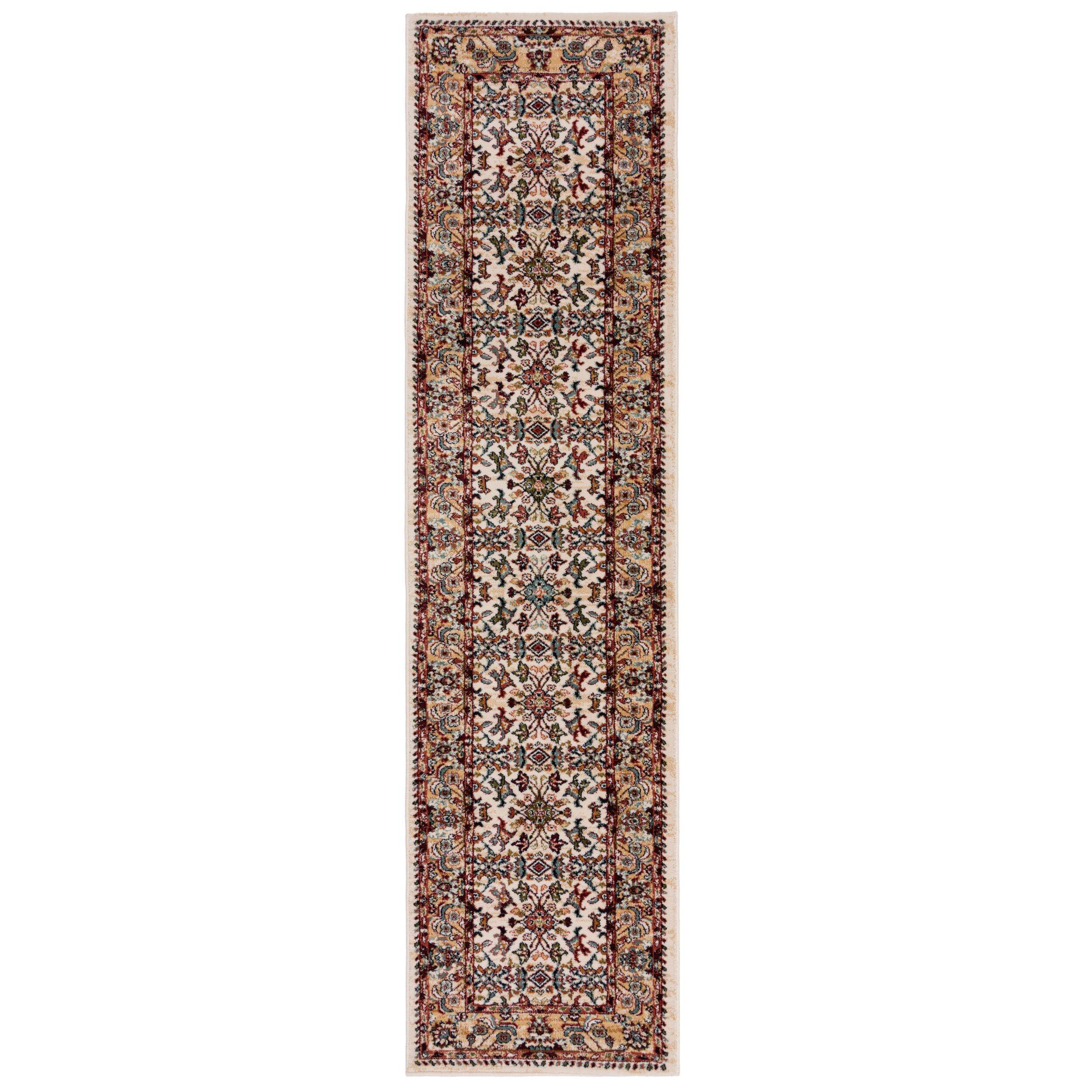KURZFLORTEPPICH GLAZERT, orientalisch, Natur, 66 x 300 cm - Naturfarben, Textil (300/66cm) - KADIMA DESIGN
