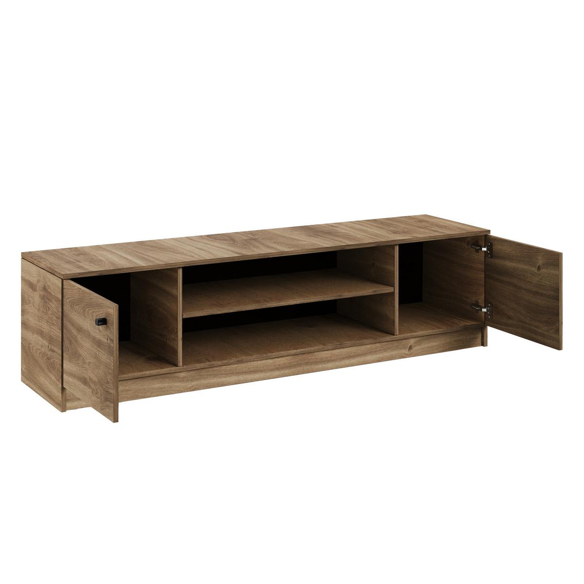 LOWBOARD NESTOS 120/48,5/40 cm, Braun - Braun, Holzwerkstoff (120/48.5/40cm) - MASSENO