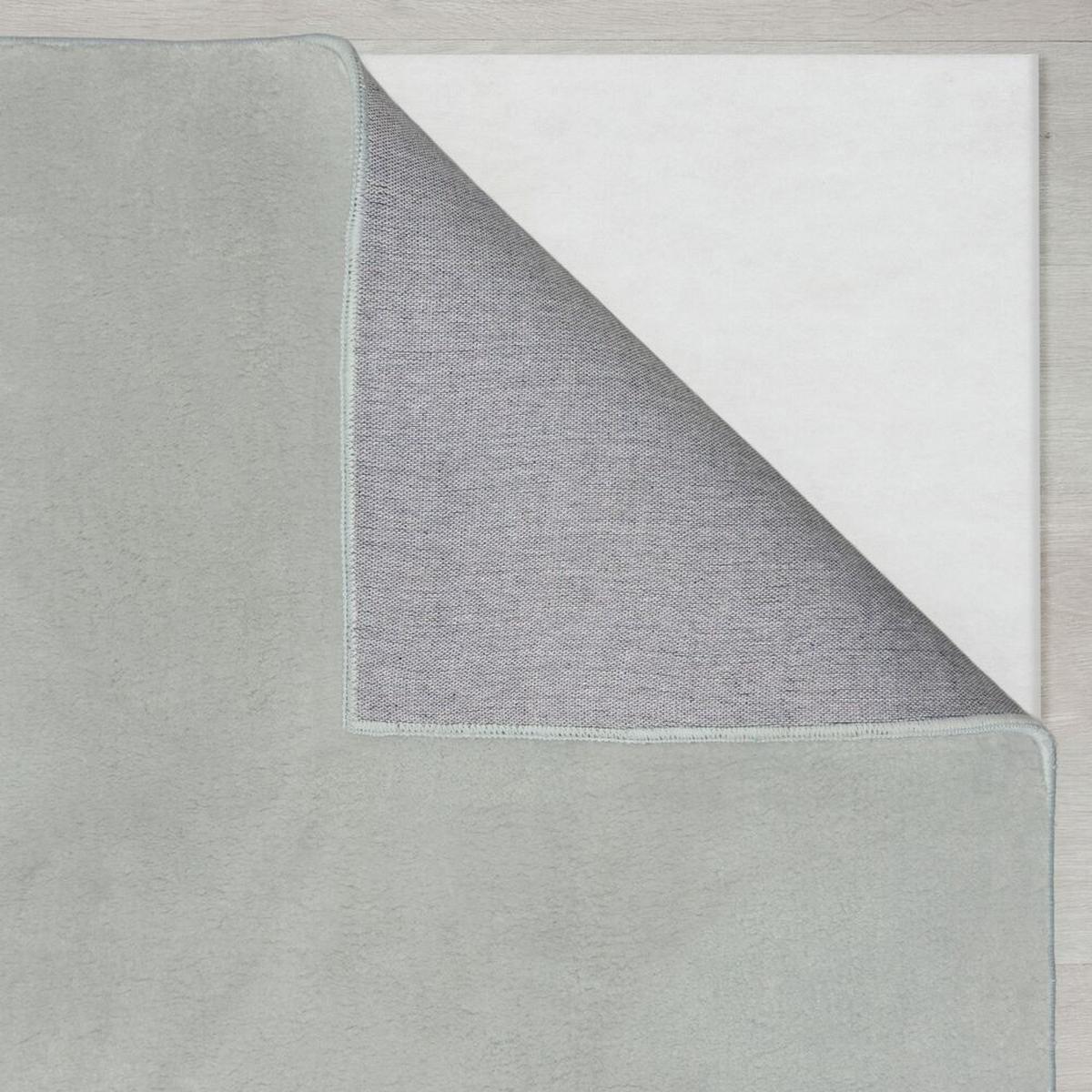 TEPPICH BLITH, einfarbig, Grau, 60 x 110 cm - Grau, Textil (110/60cm) - KADIMA DESIGN
