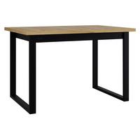 ESSTISCH Ikon III S - Schwarz/Eiche Artisan, Holzwerkstoff/Metall (80/120/79cm) - MIRJAN24