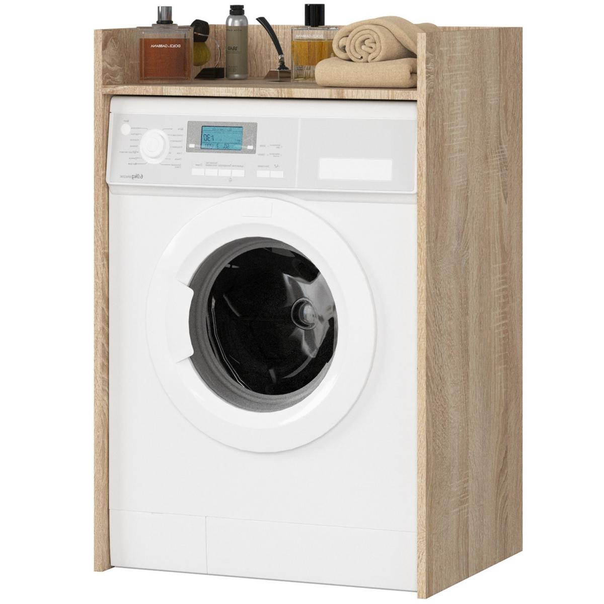 WASCHMASCHINENUMBAUSCHRANK, 64 × 50 × 98 cm Sonoma Eiche - Sonoma Eiche, Holzwerkstoff (64/98/50cm) - RAUMHIRSCH FURNITURE