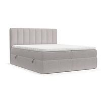 BOXBETT Bari 180/200 cm Beige im Riva Stoff - Beige, Holz/Holzwerkstoff (180/200cm) - AltaBeds