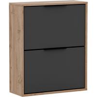 SCHUHSCHRANK Muno mit 2 Türen, eiche Wotan - Eiche Wotan, Holzwerkstoff (60/87.5/30cm) - Beautysofa