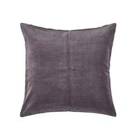 KISSENHÜLLE Baumwollsamt anthrazit 40/40 cm - Anthrazit, Textil (40/40cm) - Homescapes