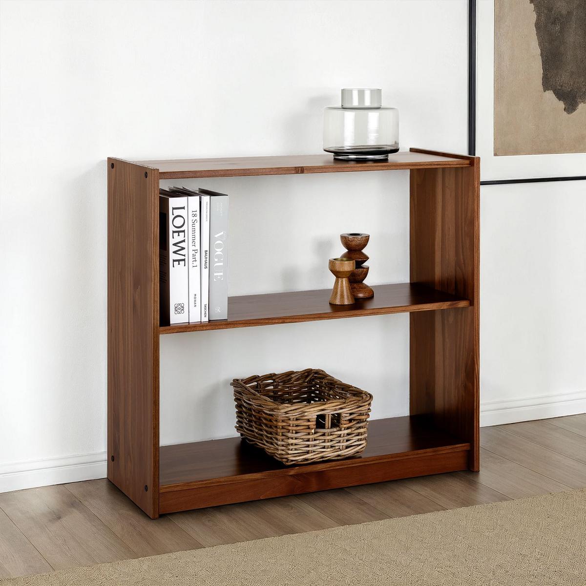 STANDREGAL STANDREGAL Kastanie - Kastanienfarben, Holz (80/72/30cm) - IDIMEX