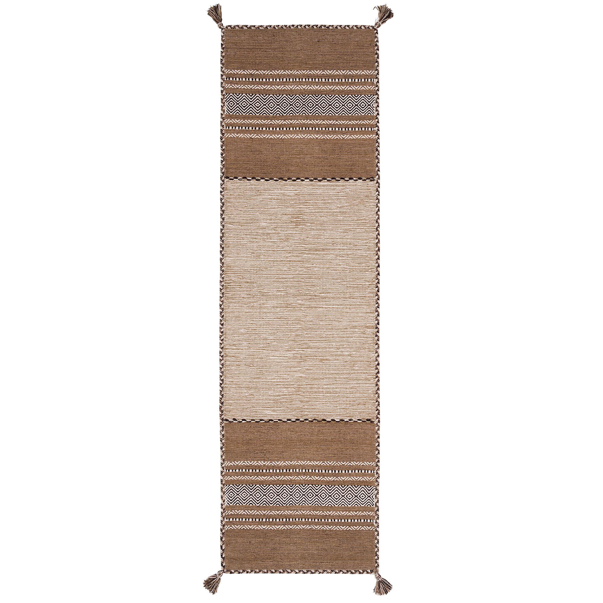 LÄUFER NATUR TEPPICH KELIM NAVARRO - Beige, Textil (70/140cm) - Pergamon