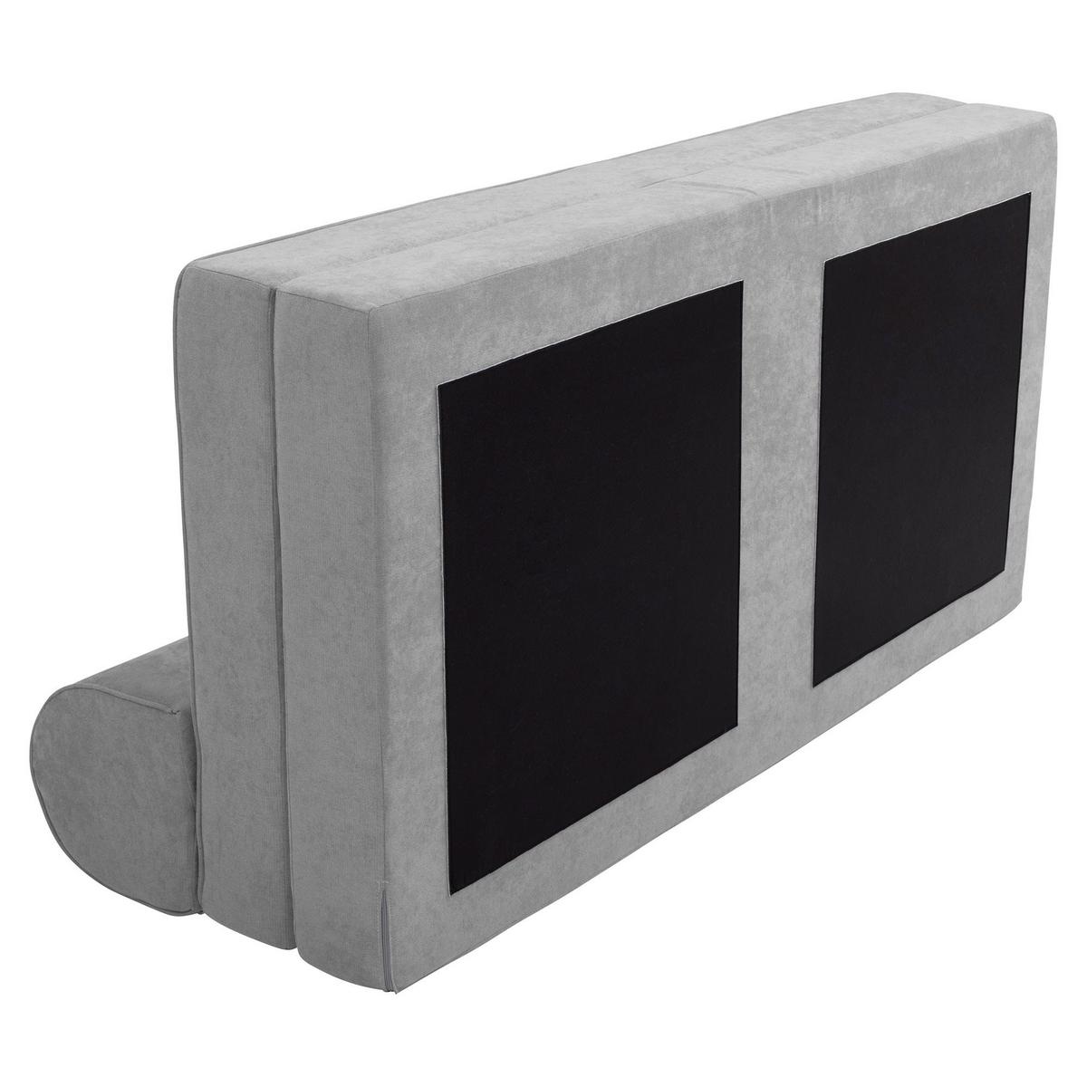 FALTSOFA Katusha Flachgewebe hellgrau - Hellgrau, Kunststoff (80/57/160cm) - 58aufmkessel