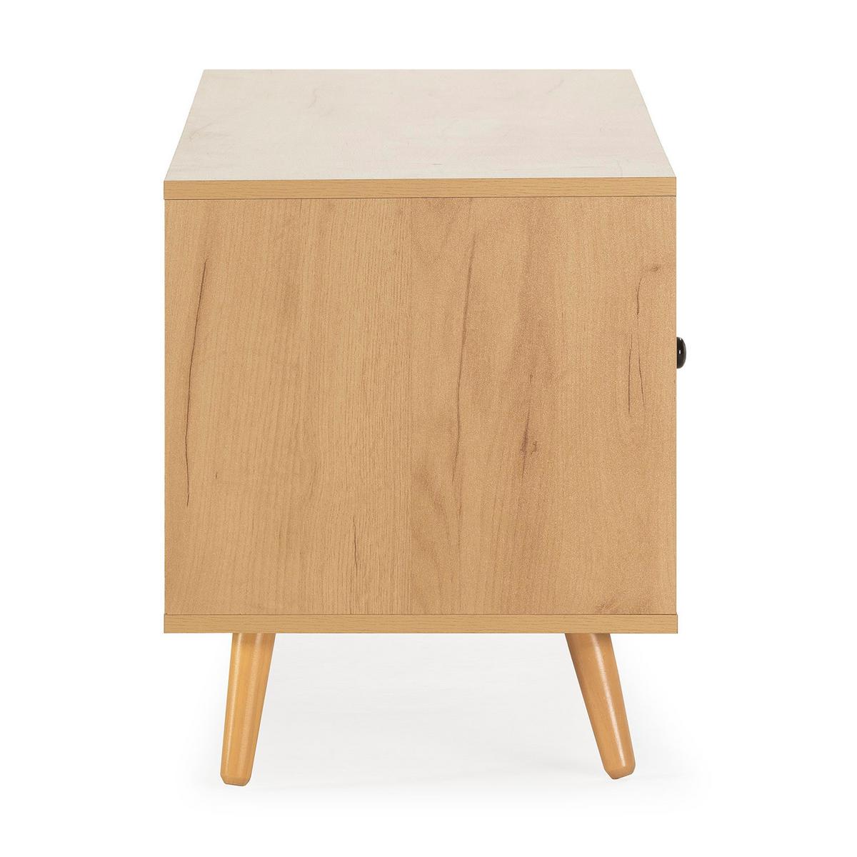 TV-ELEMENT Bella 2 Türen Eiche farbe - Honigeiche, Holzwerkstoff (120/48/40cm) - VS Venta-stock
