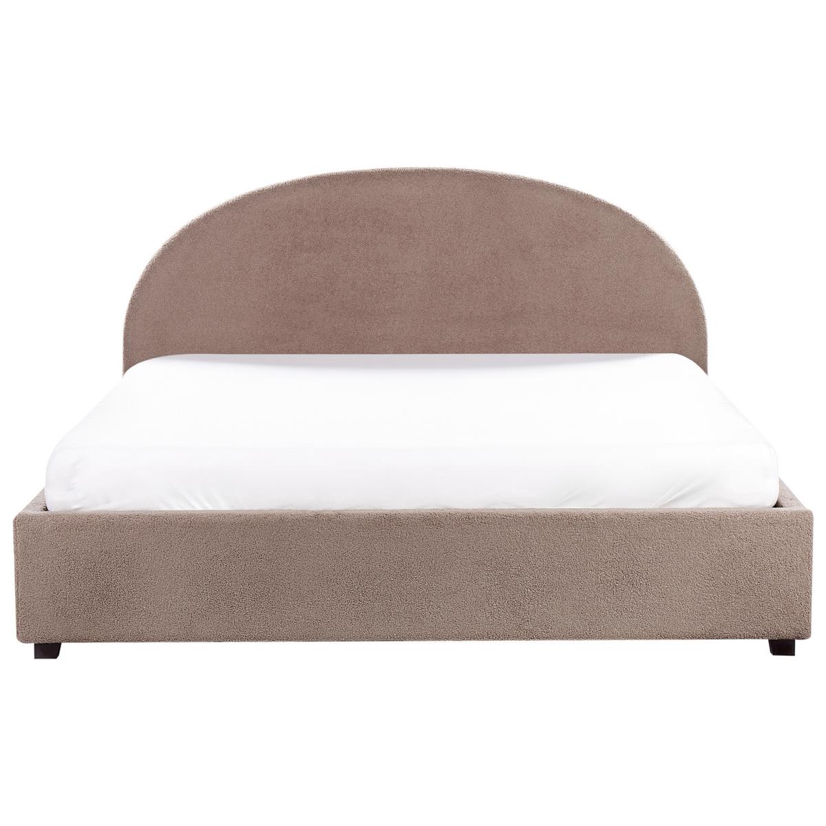 POLSTERBETT 180/200 cm Beige Vaucluse - Taupe, Textil (180/200cm) - Beliani