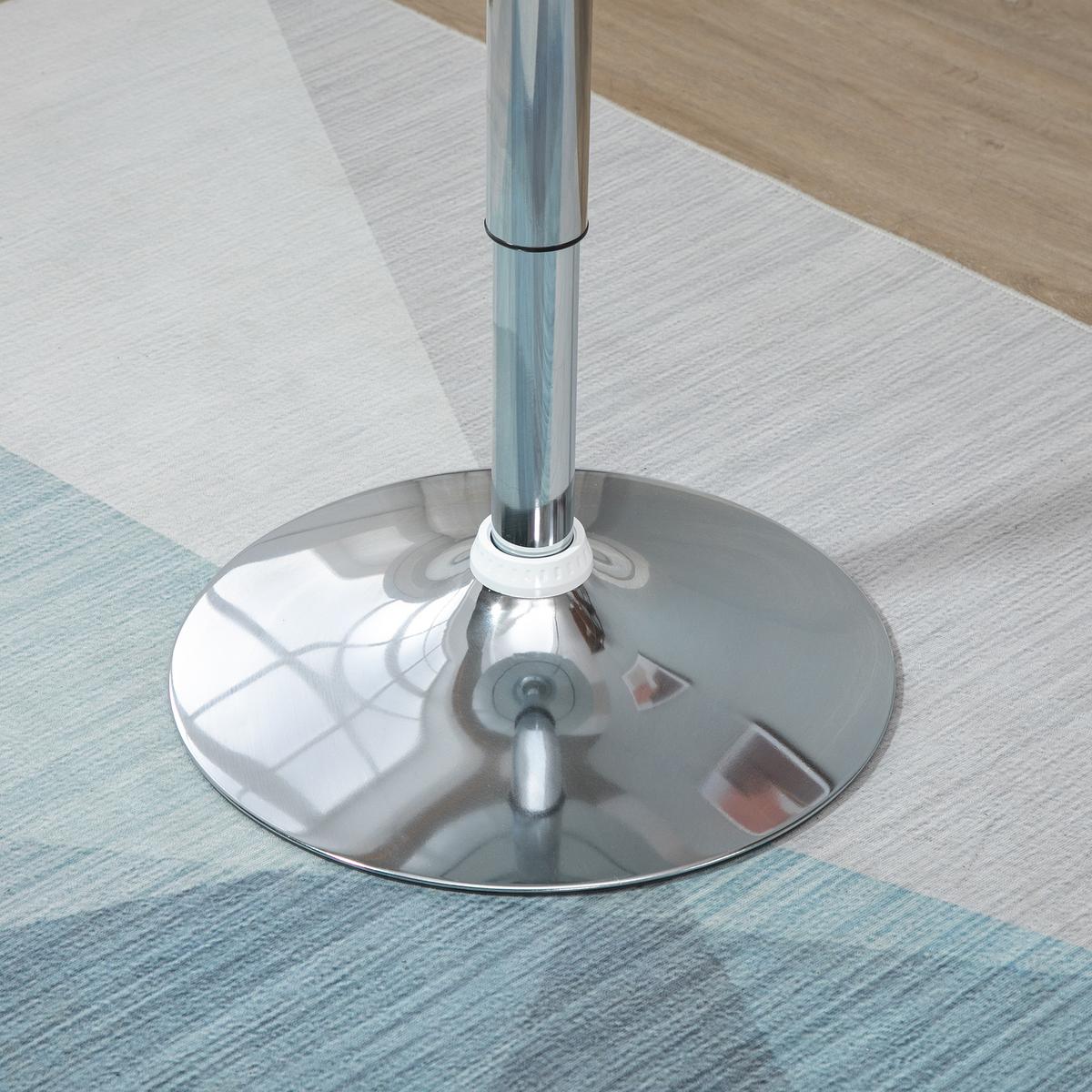 BARTISCH, Metall, ABS-Lackierung, Weiß - Weiß, Metall (61/61/97cm) - HOMCOM