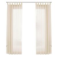 SCHLAUFENGARDINEN Voile 2er Set 175x140 cm Creme - Creme, Textil (140/175cm) - Gardinenbox.eu