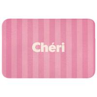 WC-VORLEGER Gestreift - Rosa - Chéri Toilettenteppich 80x50 cm - Pink, Textil (80/1cm) - OnlyWow