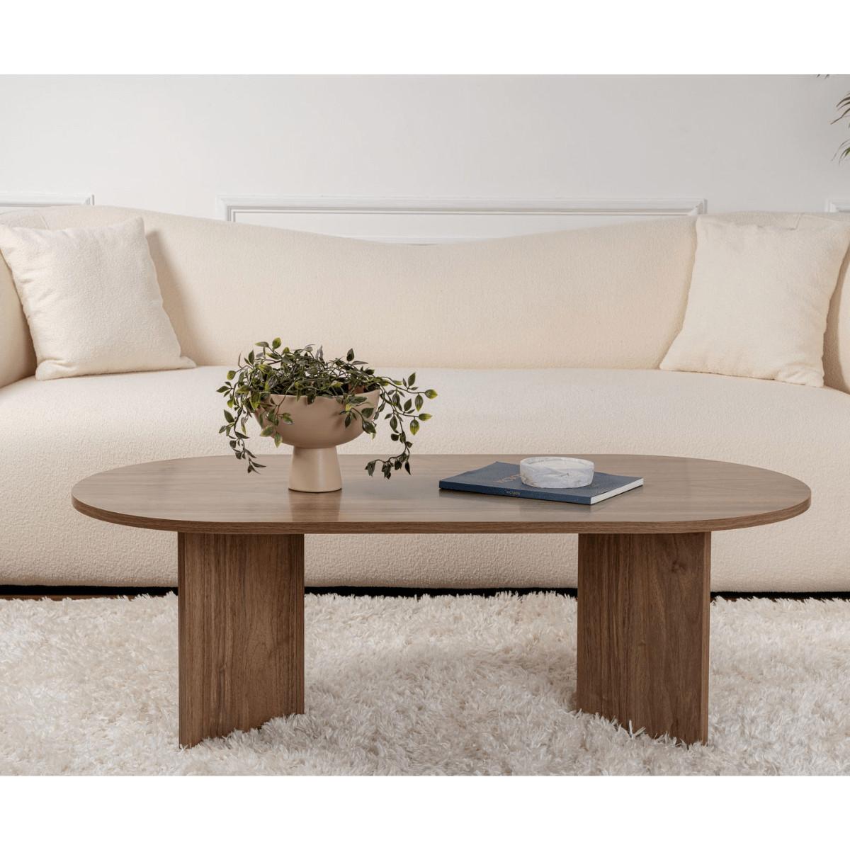 COUCHTISCH - iris 119/60/39,8 cm - Naturfarben, Holzwerkstoff (65/60/39.8cm) - Calicosy