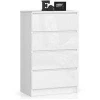 KOMMODE Weiß, Weiß Glanz 99/60/40 - Weiß, Holzwerkstoff (60/99/40cm) - RAUMHIRSCH FURNITURE