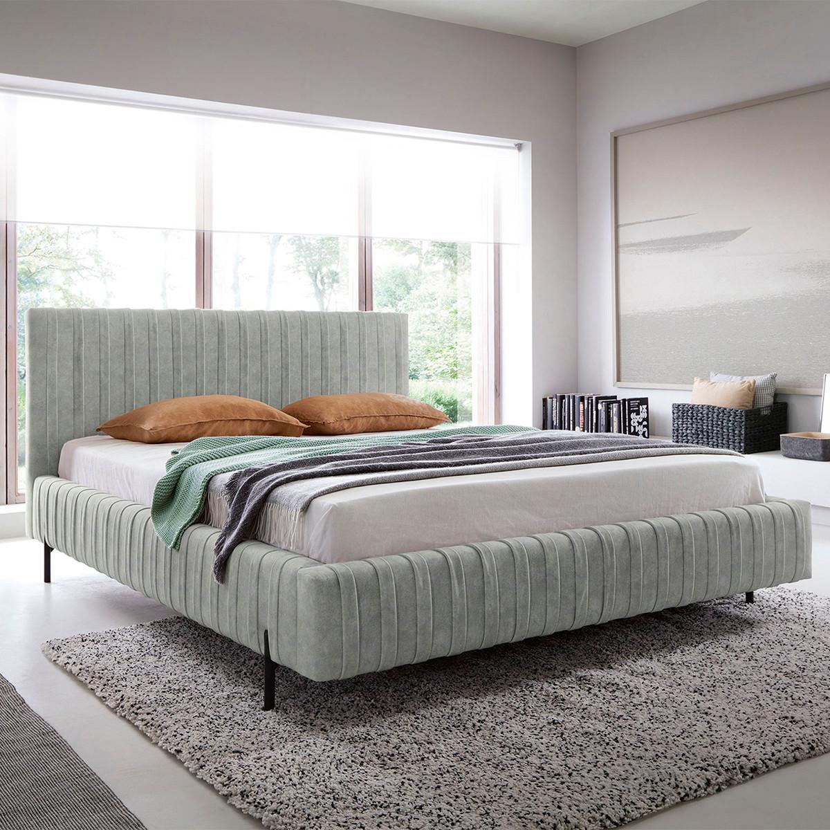 BOXBETT 180/200 Ori Grau - Grau, Holz (180/200cm) - Petits-meubles