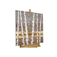 ACRYLBILD HANDGEMALT 80/80 cm - Beige/Goldfarben, Holz/Textil (80/80cm) - KUNSTLOFT
