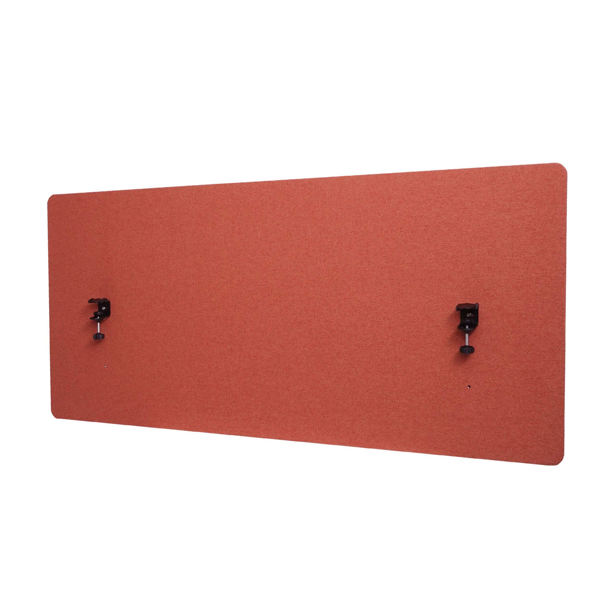 AKUSTIK-TISCHTRENNWAND Rotbraun - Rotbraun, Textil (140/60/2cm) - MCW