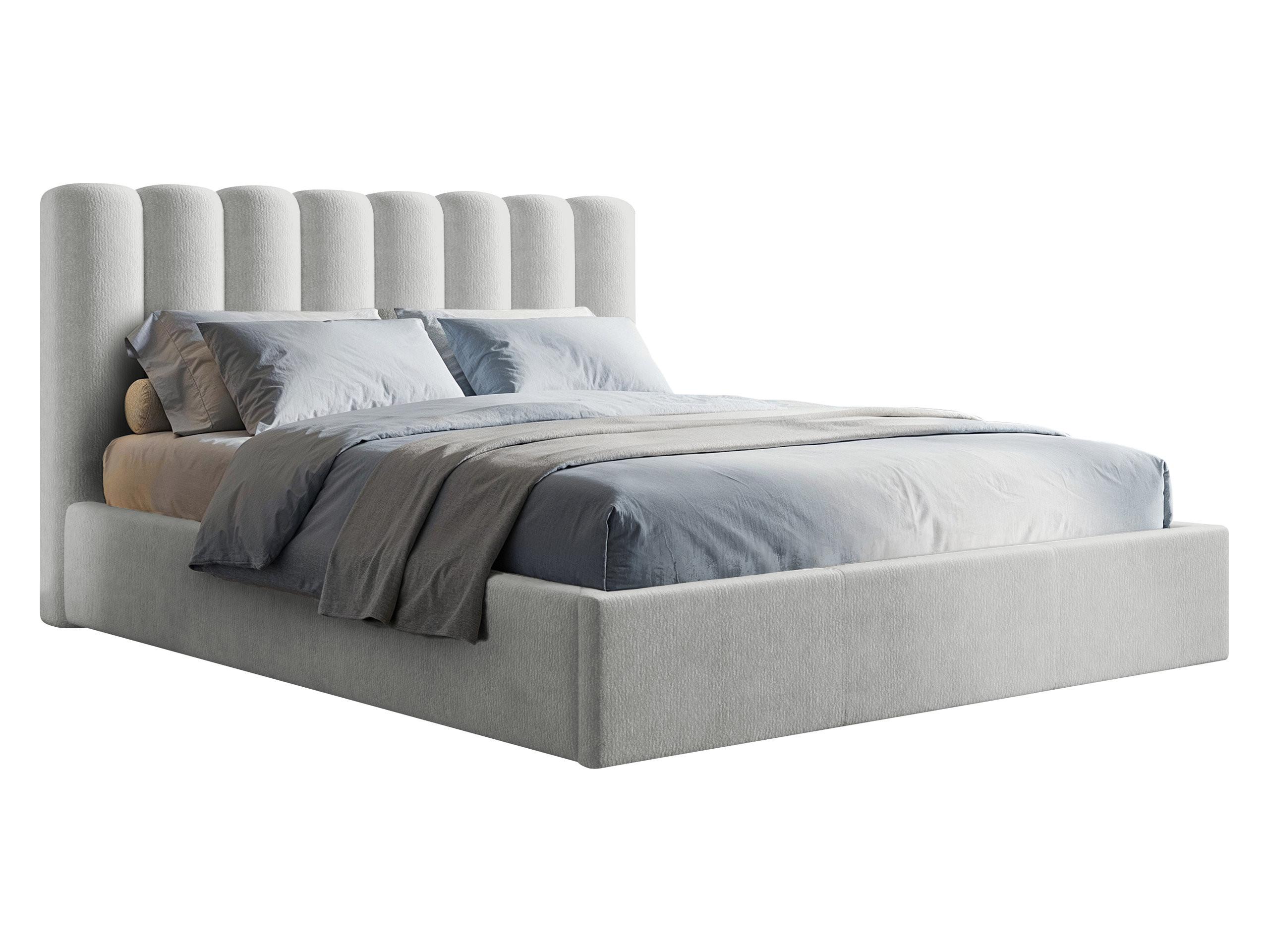 POLSTERBETT Nox - Hellgrau/Naturfarben, Holzwerkstoff/Textil (160/200cm) - MIRJAN24