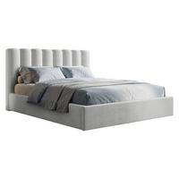 POLSTERBETT Nox - Hellgrau/Naturfarben, Holzwerkstoff/Textil (160/200cm) - MIRJAN24