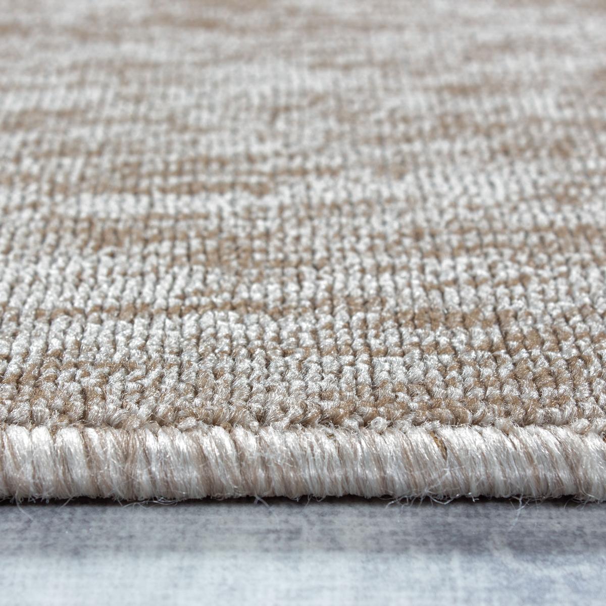 TEPPICH Kurzflor AMMER in Beige, einfarbig, Ø 120 cm - Beige, Textil (120/120cm) - KADIMA DESIGN