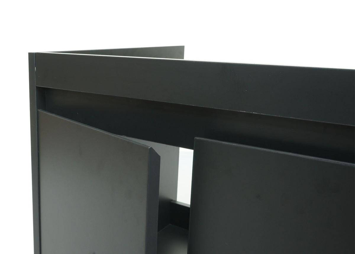 WASCHBECKENUNTERSCHRANK Schwarz - Schwarz, Holzwerkstoff (59/48/45cm) - MCW