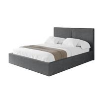 POLSTERBETT mit Bettkasten und Lattenrost, Boxbett ohne Matratze - VANTO 180x200 Dunkelgrau - Anthrazit, Holzwerkstoff/Textil (180/200cm) - ALTDECOR