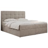 BOXBETT ERNI 160/200 - Beige Strukture - H3 - Beige, Holz/Textil (160/200cm) - MKS