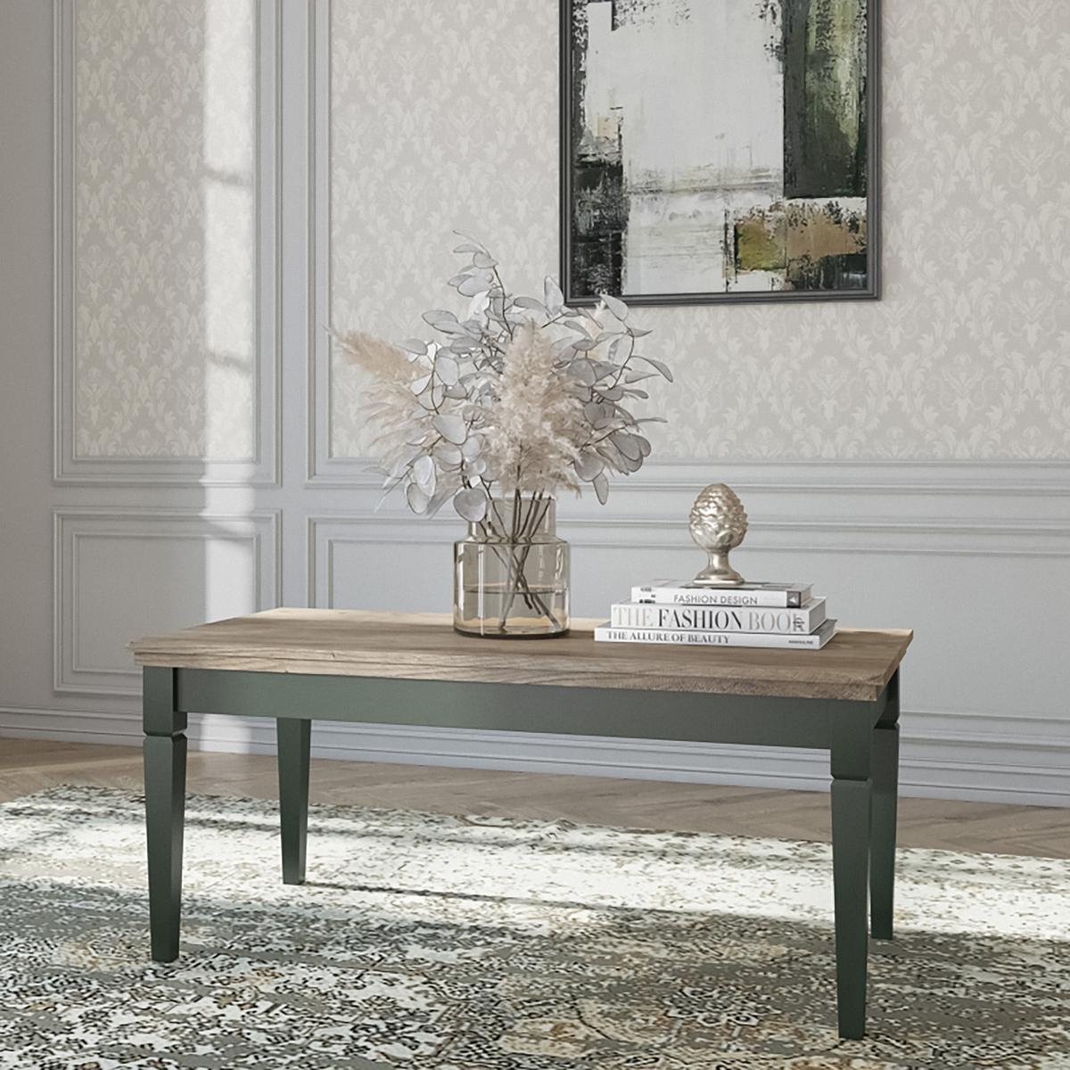COUCHTISCH EVANDRO 110/60/50 cm Hellgrün - Hellgrün, Holzwerkstoff (50/110/60cm) - MASSENO