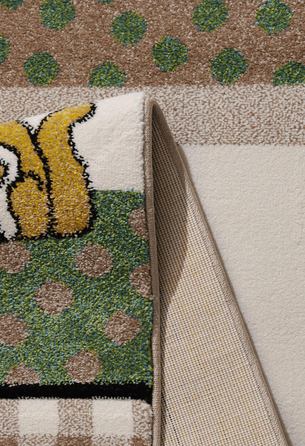 KINDERTEPPICH Kurzflor Karo CASOLA Polypropylen Creme 80 x 150 cm - Beige, Textil (80/150cm) - KADIMA DESIGN