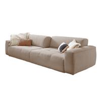 SOFA MIT SITZTIEFENVERSTELLUNG PALACE Taupe Cord Relaxfunktion - Taupe, Textil (298/74/120cm) - KAWOLA