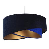 HÄNGELEUCHTE Blau 50/23 cm - Blau, Kunststoff (50/1/23cm) - ONZENO