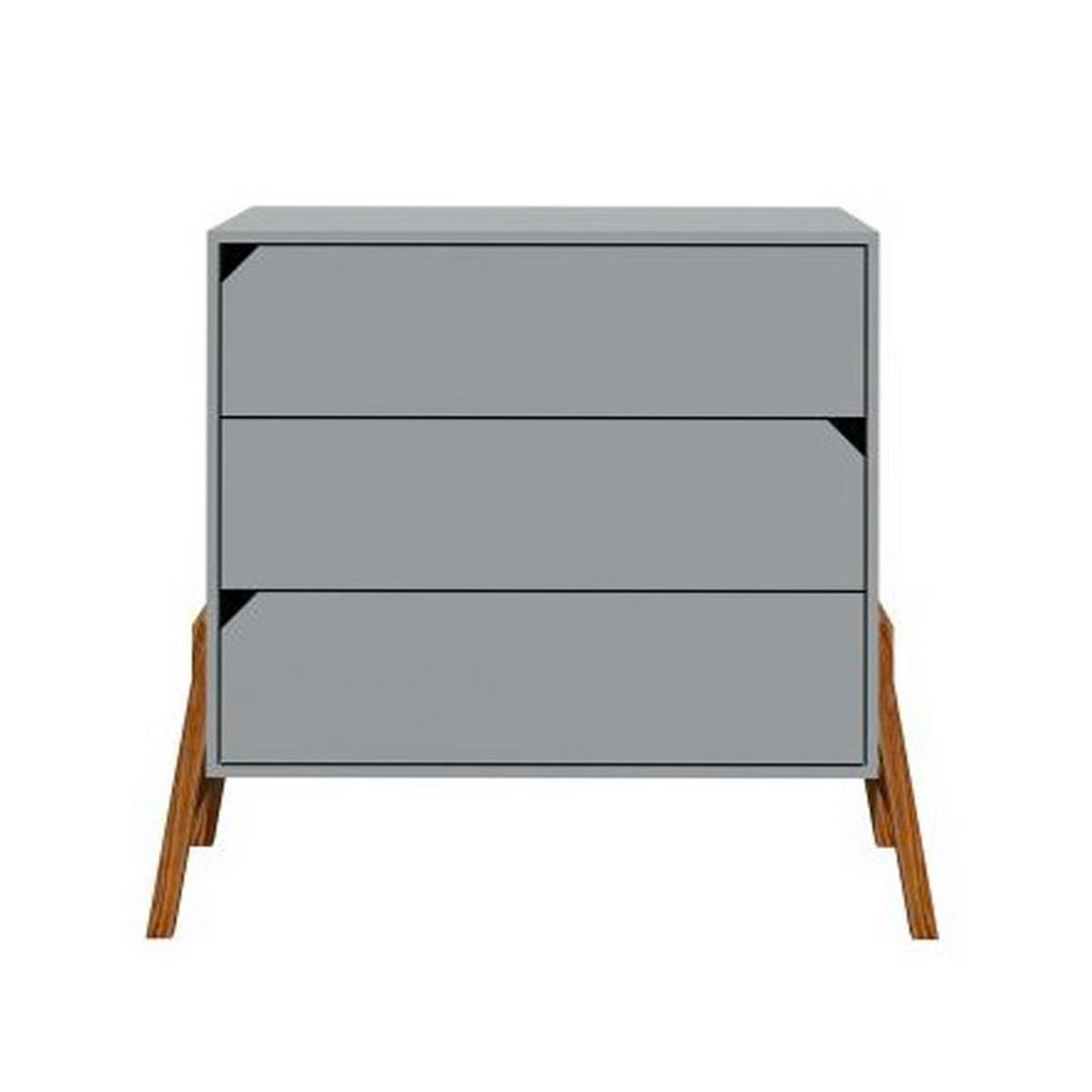 KOMMODE Grau - Grau, Holzwerkstoff (107/91/50cm) - Petits-meubles
