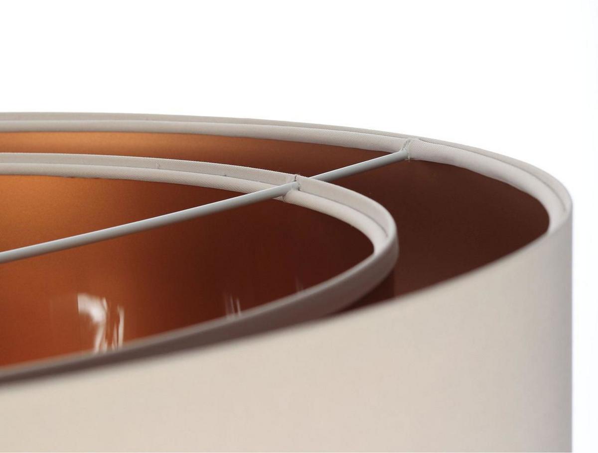 HÄNGELEUCHTE Kupfer 40/20 cm - Beige/Kupferfarben, Kunststoff (40/1/20cm) - ONZENO