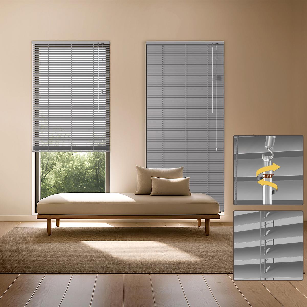 ALU-JALOUSIE SolDecor JA2 100x175cm Silber matt - Silberfarben, Metall (100cm) - Sol Royal