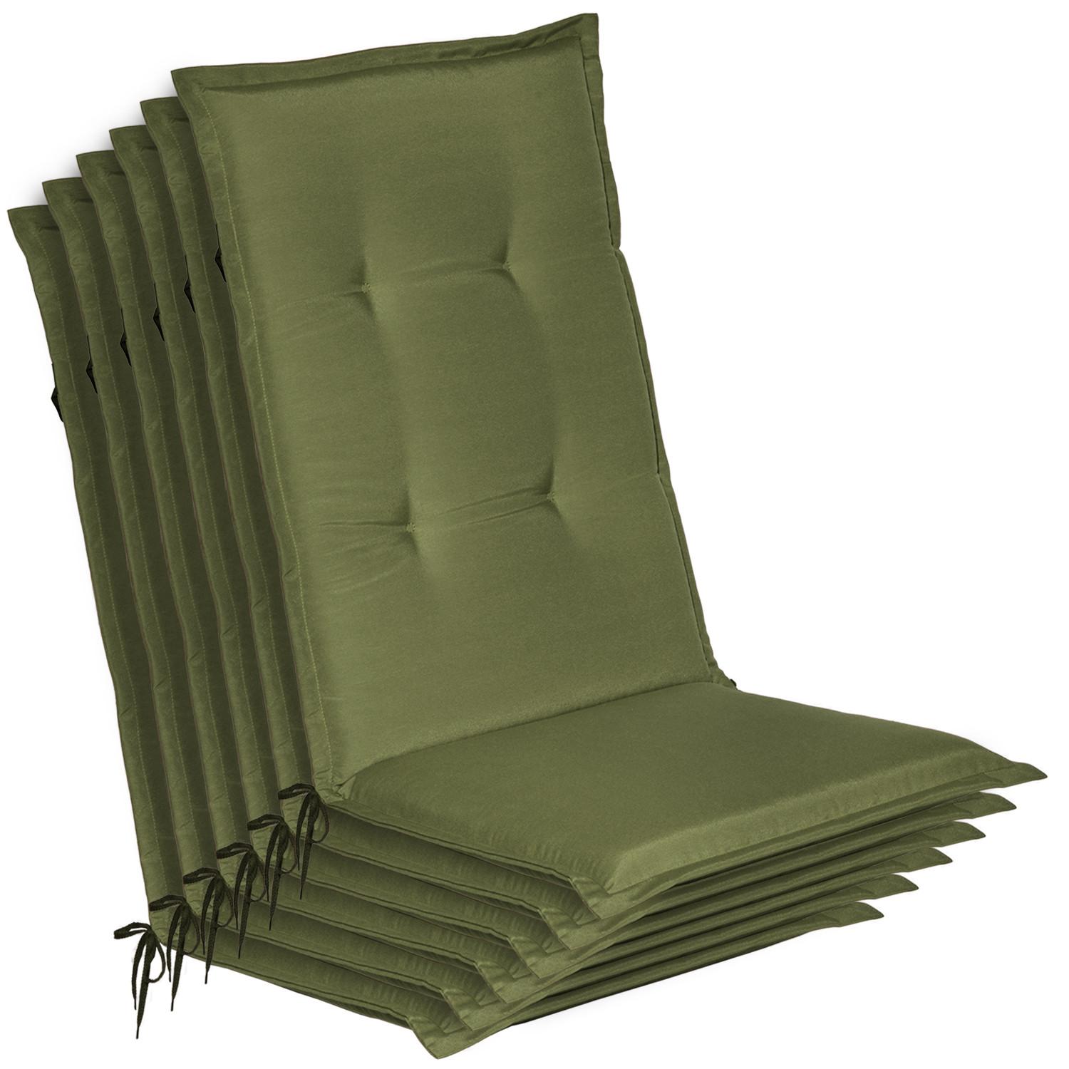 HOCHLEHNER Loft HL 120x50x6cm Olivgrün (6tlg) - Olivgrün, Textil (50/120cm) - Beautissu 
